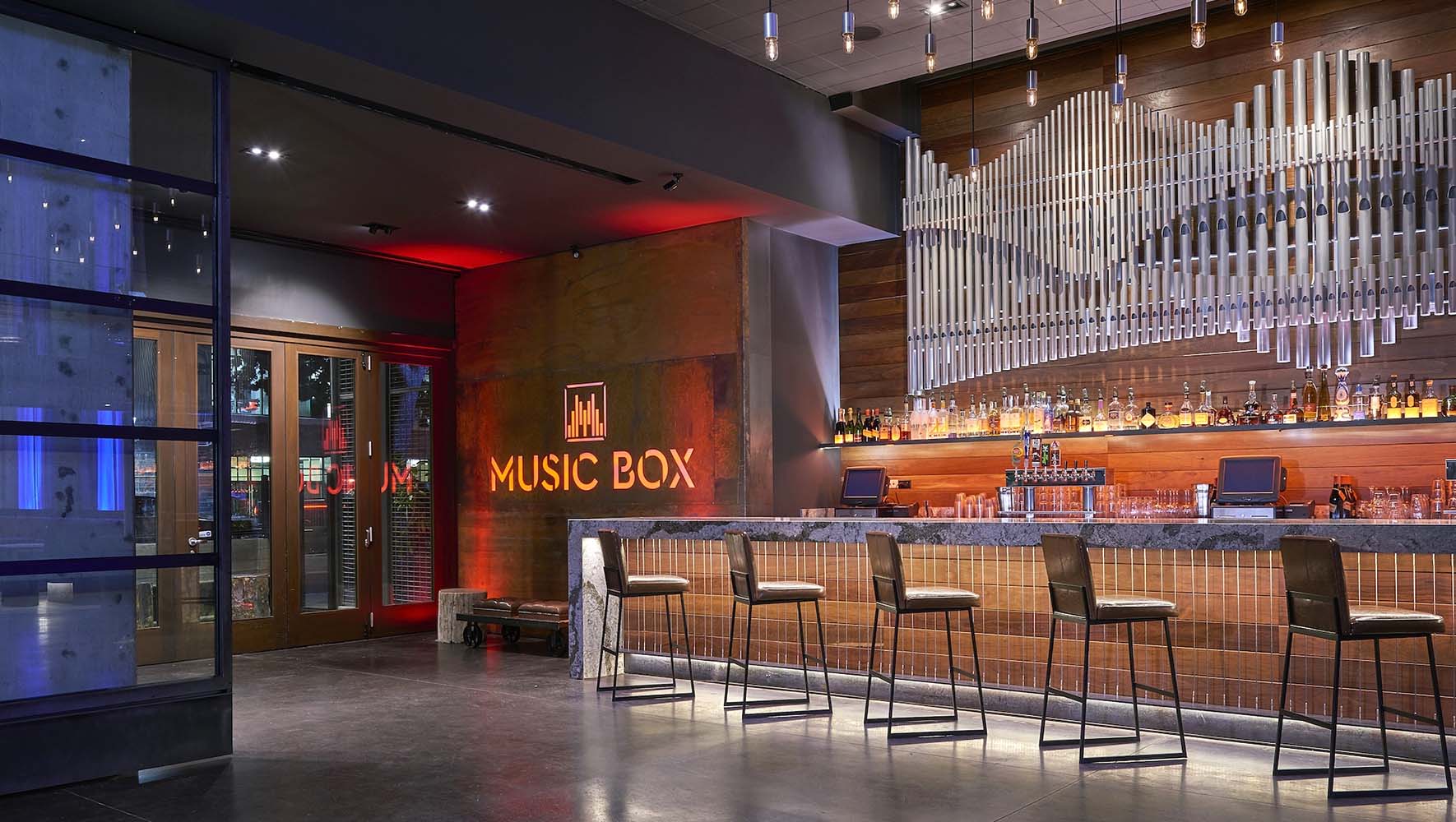 music box san diego bar art piece